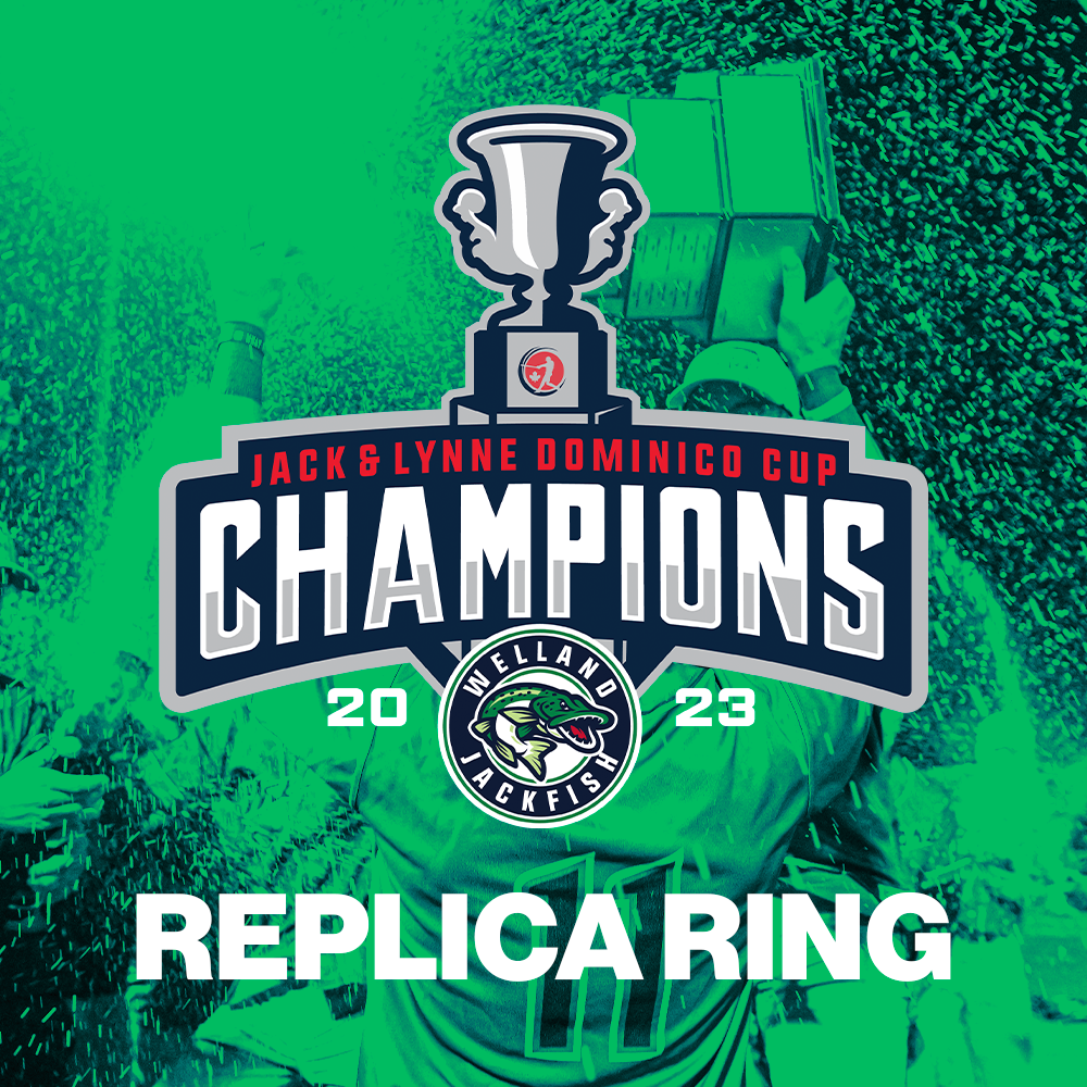 2023 Dominico Cup Champion Replica Ring Welland Jackfish Baseball Club